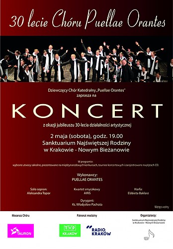 Koncert dziewczęcego chóru ”Puellae Orantes” w Sanktuarium Najświętszej Rodziny w Krakowie