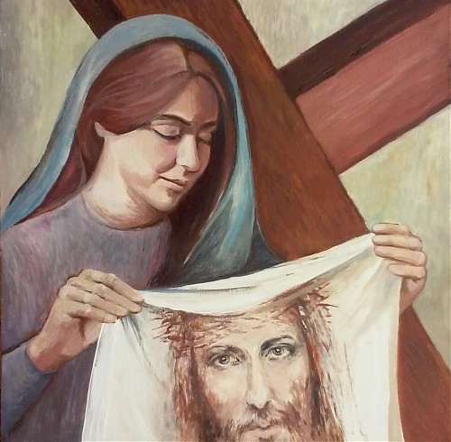 Obrazy do ”drogi krzyżowej” pędzla mistrzyni malarstwa współczesnego Lidii Frydzińskiej - Świątczak