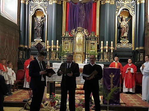 Pasja wg św. Jana w wykonaniu zespołu ”Sine Nomine” w Sanktuarium OO. Franciszkanów w Wieliczce